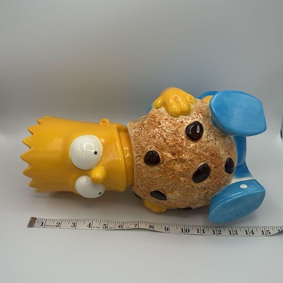 Vintage Bart Simpson Ceramic Cookie Jar Treasure Craft in Original Box 1994 - Picture 12 of 12